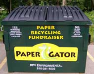 Paper Gator Collection Bin